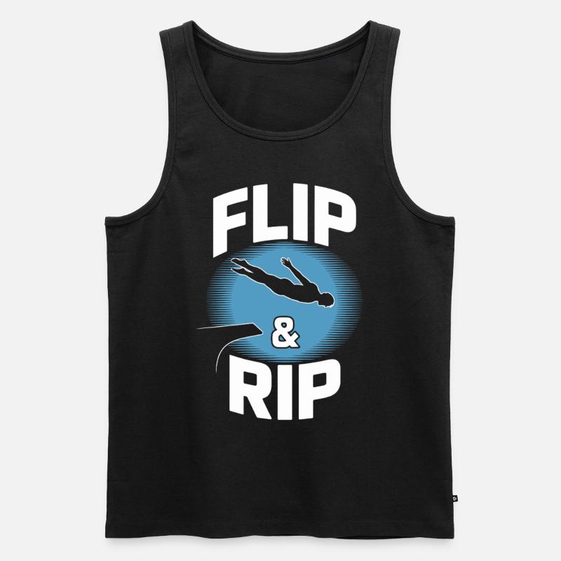 Diving diving board - Men's Premium Organic Tank Top - black