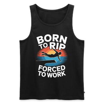 Kunstspringen Turmspringer Sprungbrett - Männer Premium Bio Tank Top - Schwarz - Vorne - AI Model Male 178 light (178cm)
