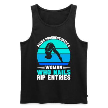 Diving diving board - Men's Premium Organic Tank Top - black - Front - Michal (187cm)
