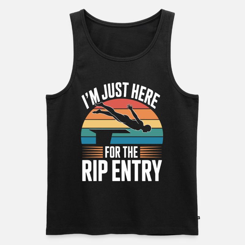 Diving diving board - Men's Premium Organic Tank Top - black