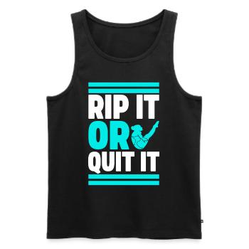 Diving diving board - Men's Premium Organic Tank Top - black - Front - Michal (187cm)