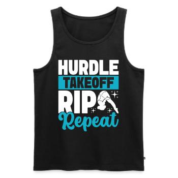 Diving diving board - Men's Premium Organic Tank Top - black - Front - Michal (187cm)