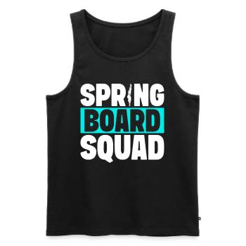 Kunstspringen Turmspringer Sprungbrett - Männer Premium Bio Tank Top - Schwarz - Vorne - AI Model Male 178 light (178cm)