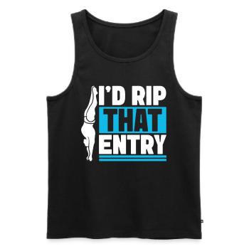 Diving diving board - Men's Premium Organic Tank Top - black - Front - Michal (187cm)