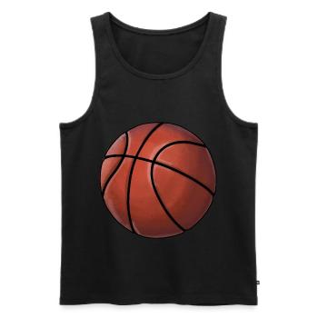 Basketball Lovers Basketball Stickers - Men's Premium Organic Tank Top - black - Front - AI Model Male 178 light (178cm)