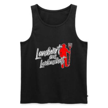 Landwirt Bauer Landwirtschaft Beruf Landleben - Männer Premium Bio Tank Top - Schwarz - Vorne - AI Model Male 178 light (178cm)