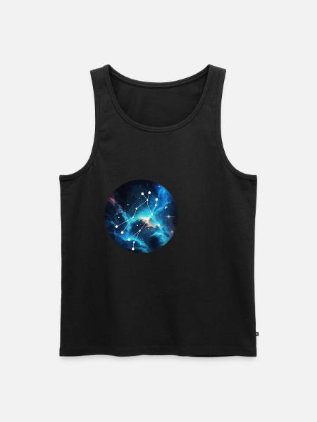 Zwilling - Männer Premium Bio Tank Top - Schwarz