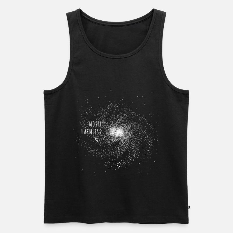 Mostly Harmless Planet Earth - Männer Premium Bio Tank Top - Schwarz