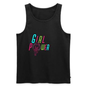 Girl Women Power Power Strength Venus Gift - Men's Premium Organic Tank Top - black - Front - AI Model Male 178 light (178cm)