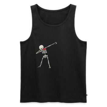 Skelet Dab Table Tennis Sport Gift - Men's Premium Organic Tank Top - black - Front - AI Model Male 178 light (178cm)