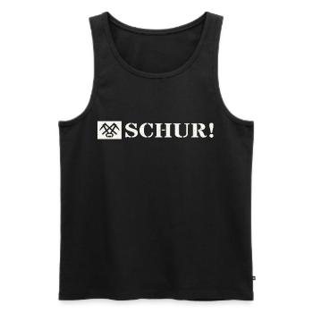 Schur Gondach Nodda Gemorje Siegerländer Platt - Männer Premium Bio Tank Top - Schwarz - Vorne - AI Model Male 178 light (178cm)