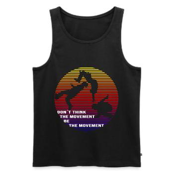 Parkour Backflip - Männer Premium Bio Tank Top - Schwarz - Vorne - AI Model Male 178 light (178cm)