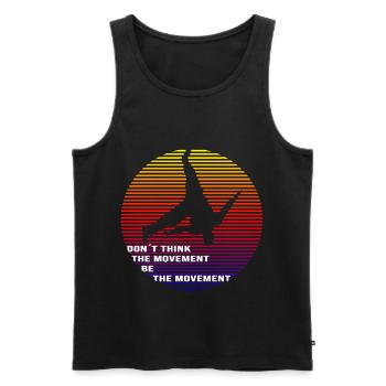 Parkour - Männer Premium Bio Tank Top - Schwarz - Vorne - AI Model Male 178 light (178cm)