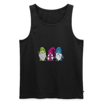 Christmas Christmas elves - Men's Premium Organic Tank Top - black - Front - Michal (187cm)