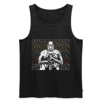 Escrime Sword Geek - Débardeur bio Premium Homme - noir - Devant - Michal (187cm)