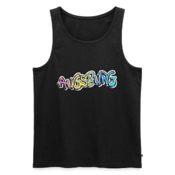Augsburg Germany City Graffiti Spray Sprayer - Men's Premium Organic Tank Top - black - Front - Michal (187cm)