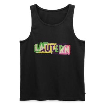 Kaiserslautern Germany City Font Punk - Men's Premium Organic Tank Top - black - Front - Michal (187cm)