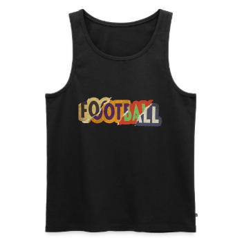 Joueur de football américain Vintage Retro USA Sport - Débardeur bio Premium Homme - noir - Devant - Michal (187cm)