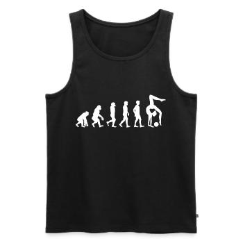 Rhythmic Gymnastics Ball Gymnast Evolution Funny - Men's Premium Organic Tank Top - black - Front - AI Model Male 178 light (178cm)