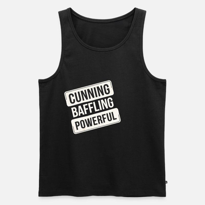 Cunning Baffling Powerful 12 - Männer Premium Bio Tank Top - Schwarz