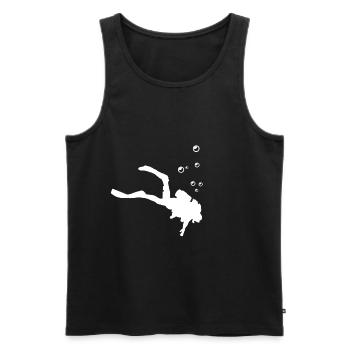 Tauchen Taucher Geschenkidee - Männer Premium Bio Tank Top - Schwarz - Vorne - Michal (187cm)