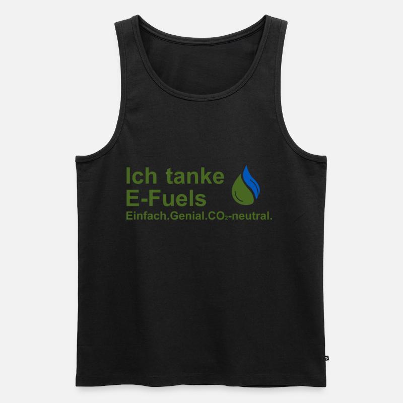 Ich tanke E-Fuels - Männer Premium Bio Tank Top - undefined