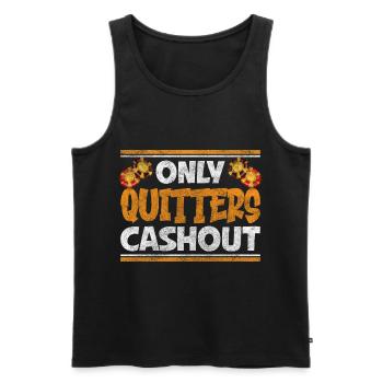 Spieler Poker Full House - Männer Premium Bio Tank Top - Schwarz - Vorne - Michal (187cm)