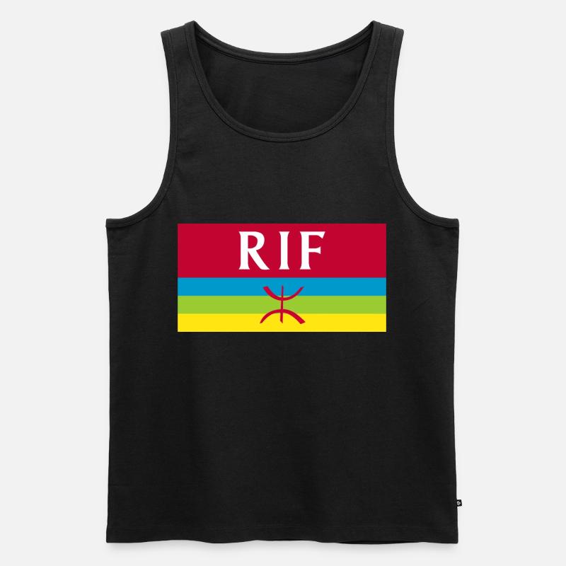 Rif - Men's Premium Organic Tank Top - black