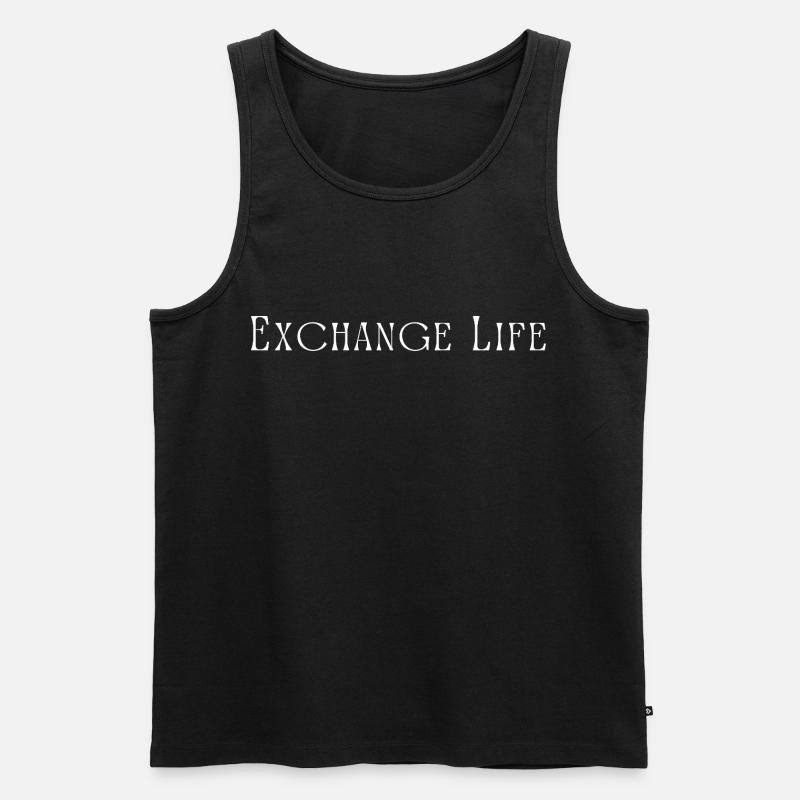 Exchange Life Exchange Student - Men's Premium Organic Tank Top - black