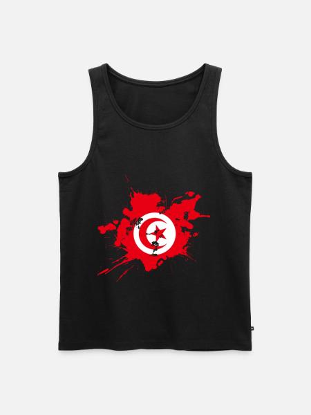 Tunisia - Men's Premium Organic Tank Top - black