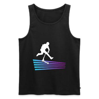 Freestyle-Roller - Männer Premium Bio Tank Top - Schwarz - Vorne - AI Model Male 178 light (178cm)