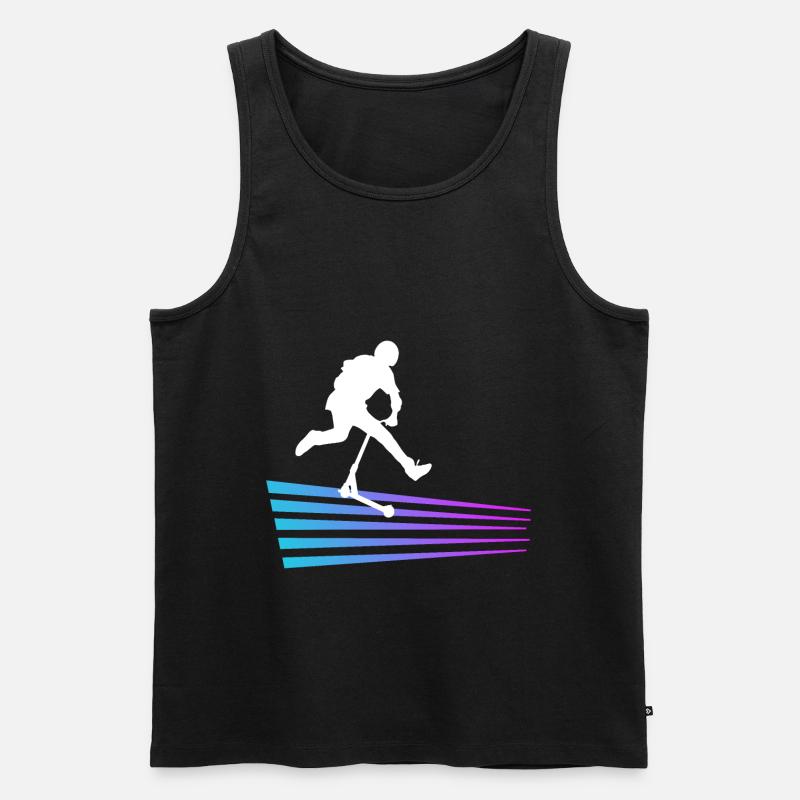 Freestyle-Roller - Männer Premium Bio Tank Top - Schwarz