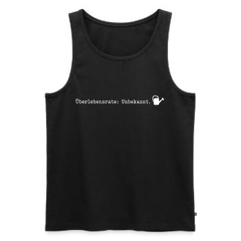 Überlebensrate Unbekannt Pflanzen Gärtner Humor - Männer Premium Bio Tank Top - Schwarz - Vorne - Michal (187cm)