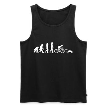 Bikejoring DogScooting Dog Sport Bike Evolution - Débardeur bio Premium Homme - noir - Devant - Michal (187cm)