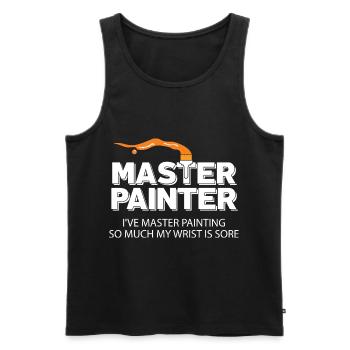 Maler und Lackierer, der Beste und Nervigste Beruf - Männer Premium Bio Tank Top - Schwarz - Vorne - Michal (187cm)
