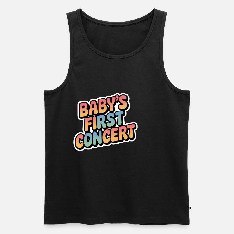 Baby's First Concert 18 - Männer Premium Bio Tank Top - Schwarz