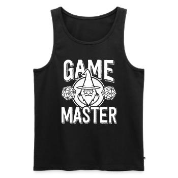 Spiele Meister Rollenspiel Würfel Druide Zauberer - Männer Premium Bio Tank Top - Schwarz - Vorne - AI Model Male 178 light (178cm)