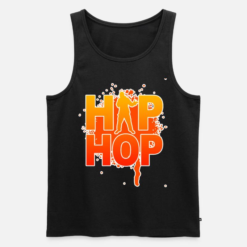 Hip Hop - Männer Premium Bio Tank Top - Schwarz