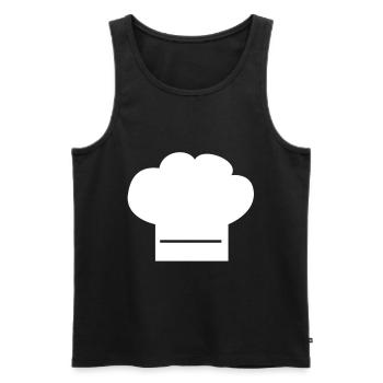 cook - Men's Premium Organic Tank Top - black - Front - Michal (187cm)