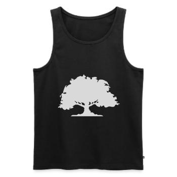 Nature tree - Men's Premium Organic Tank Top - black - Front - Michal (187cm)