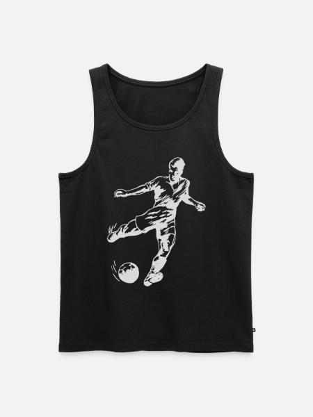 Soccer - Men's Premium Organic Tank Top - black