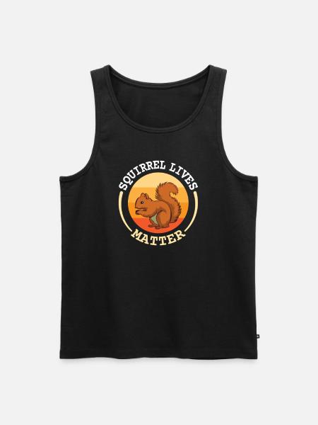 squirrel - Men's Premium Organic Tank Top - black