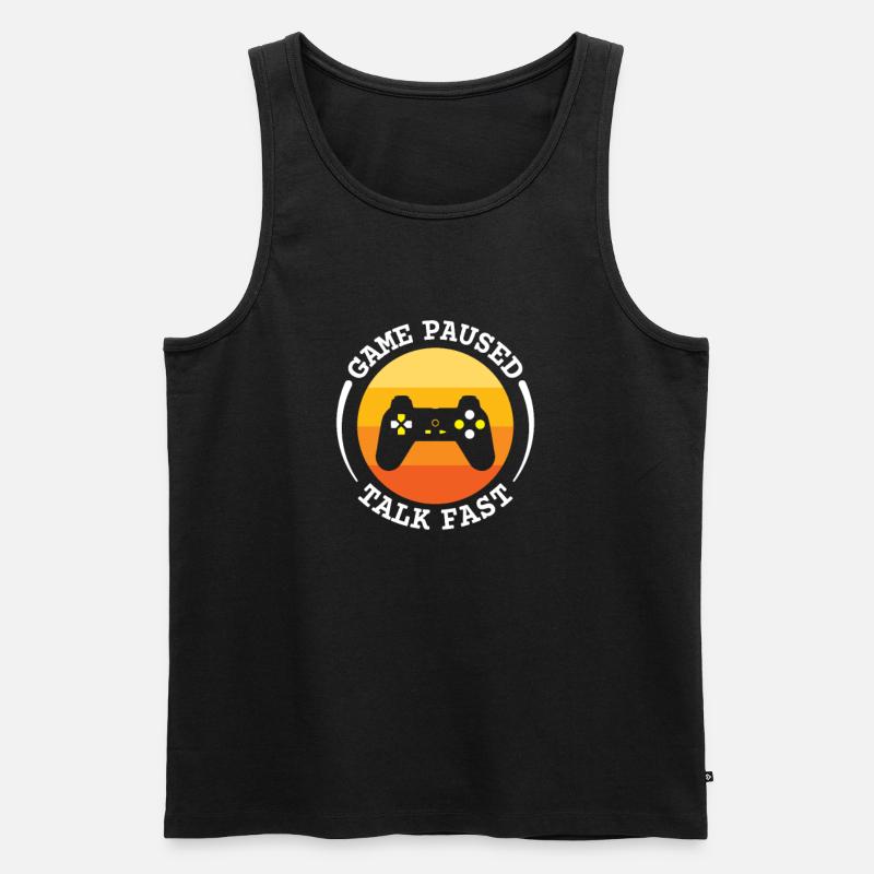 Gaming - Männer Premium Bio Tank Top - Schwarz