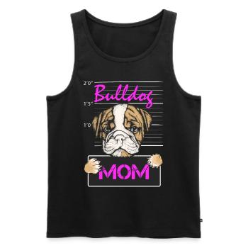 Französische Bulldogge Mutter Hunde Geschenk Hund - Männer Premium Bio Tank Top - Schwarz - Vorne - Michal (187cm)