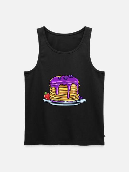 Pancake pancake pancake gift - Men's Premium Organic Tank Top - black