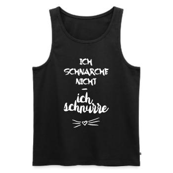 Je ne ronfle pas, je ne ronfle pas - Débardeur bio Premium Homme - noir - Devant - AI Model Male 178 light (178cm)