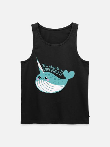It's okay to be different - Men's Premium Organic Tank Top - black