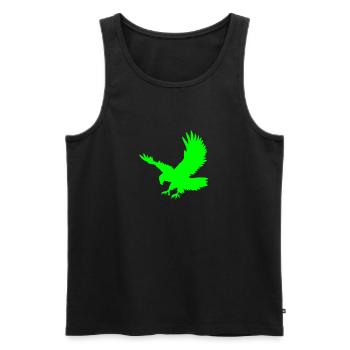 Eagle Golden Eagle Osprey eagle bird of prey - Men's Premium Organic Tank Top - black - Front - AI Model Male 178 light (178cm)