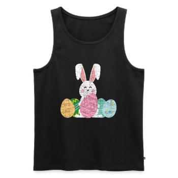 Ostern - Männer Premium Bio Tank Top - Schwarz - Vorne - Michal (187cm)