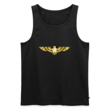 Adler Steinadler Fischadler Seeadler Greifvogel - Männer Premium Bio Tank Top - Schwarz - Vorne - AI Model Male 178 light (178cm)